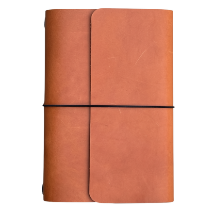 The Story – Refillable A5 Leather Notebook, Trifold | Brown