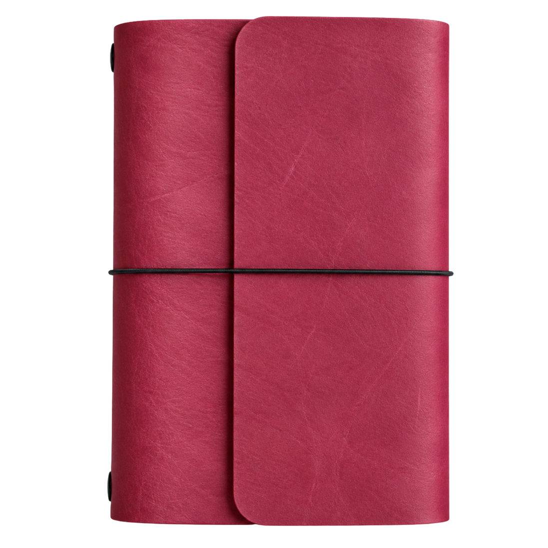 The Story - Refillable A5 Leather Notebook, Trifold | Berry