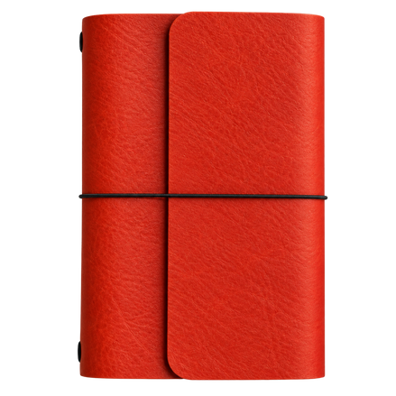 The Story - Refillable A5 Leather Notebook, Trifold | Red
